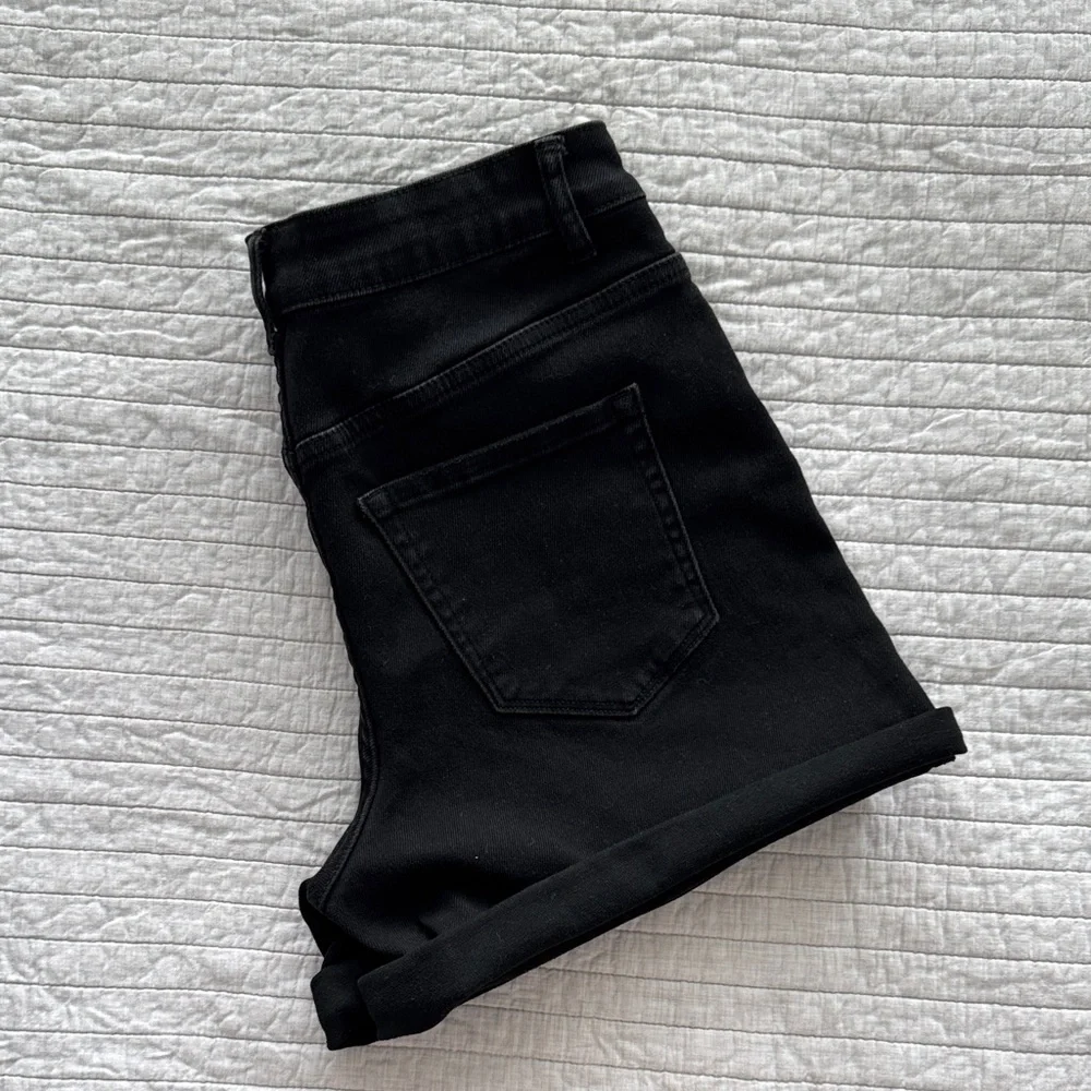 Black Jean Shorts - Picture 8 of 8